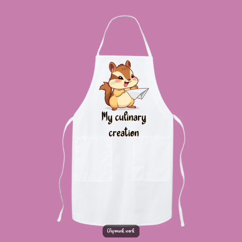 Funny Chipmunk Apron - Proud Inventor at Work