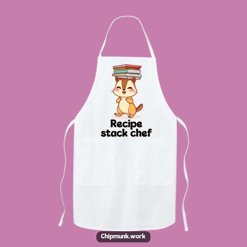 Funny Chipmunk Paper Apron: Cook with Balanced Humor