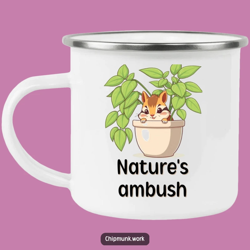 Funny Chipmunk Camping Mug: Adventure with Humor, a Perfect Outdoor Gift