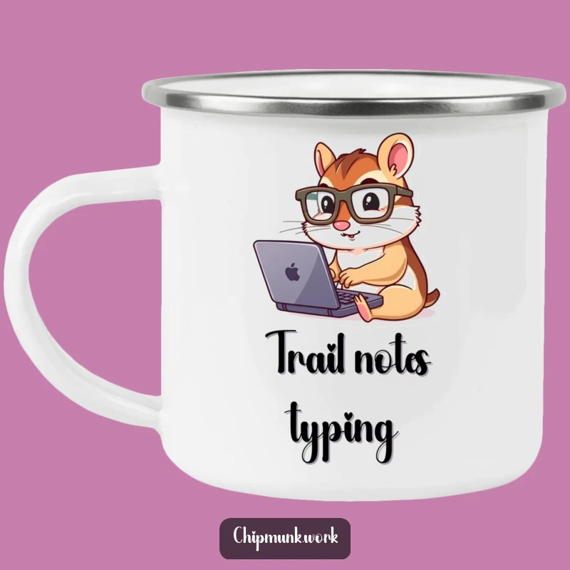 Funny Chipmunk Laptop Camping Mug: Fuel Your Hustle
