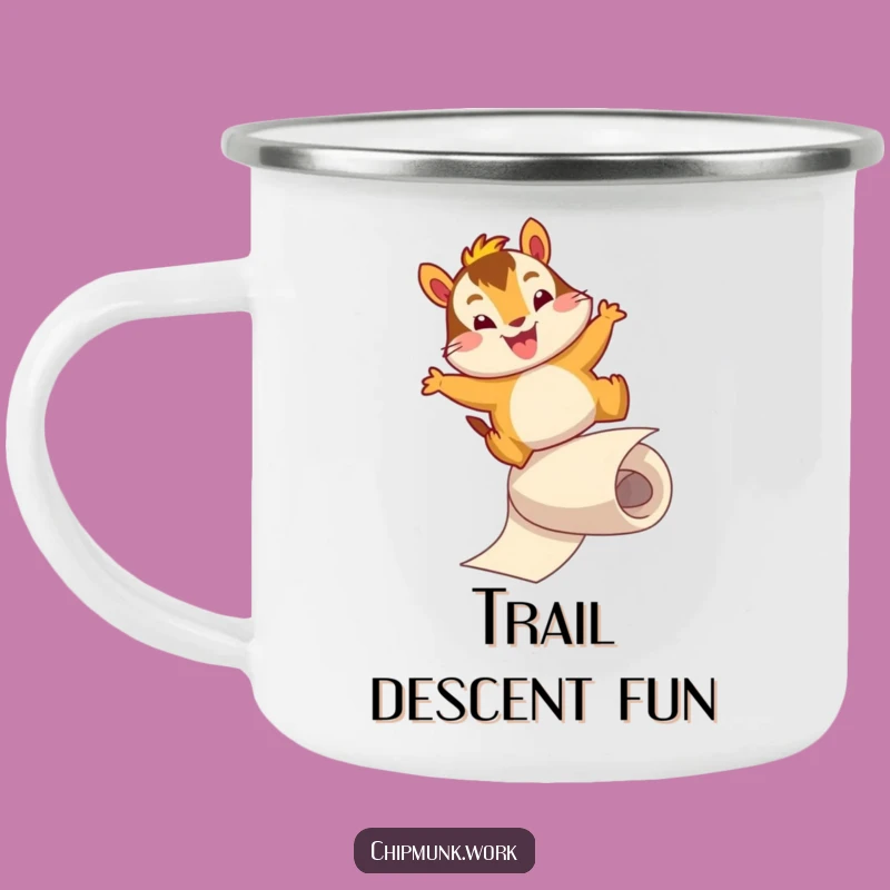Funny Chipmunk Slide Camping Mug: Durable Paper Rider, Perfect Funny Gift!