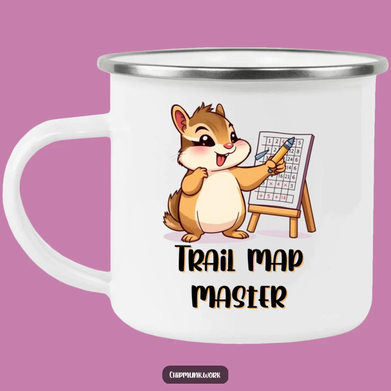 Funny Chipmunk Chart Camping Mug: Durable Presenter Mug, Perfect Funny Gift!