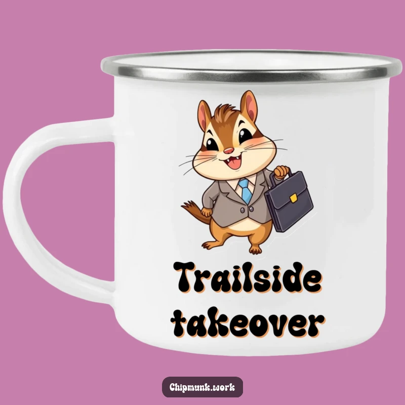 Funny Business Chipmunk Camping Mug: Executive Rodent Drinkware, The Perfect Funny Gift for Campers
