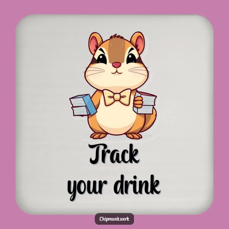 Funny Chipmunk Chart Coaster: Hilarious Table Protection!