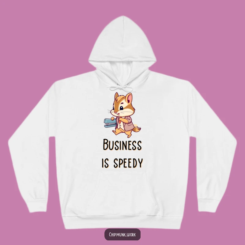 Funny Chipmunk Suit Hoodie: Cozy & Hilarious Tiny Agent Sweatshirt Gift