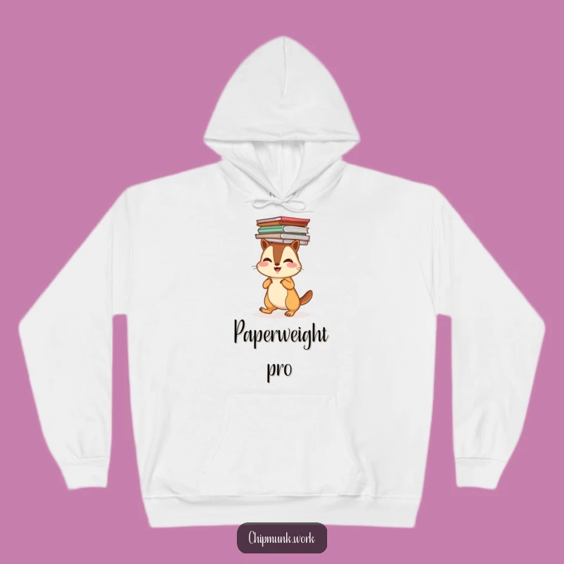 Cozy Funny Chipmunk Paper Hoodie: Warmth for the Overwhelmed