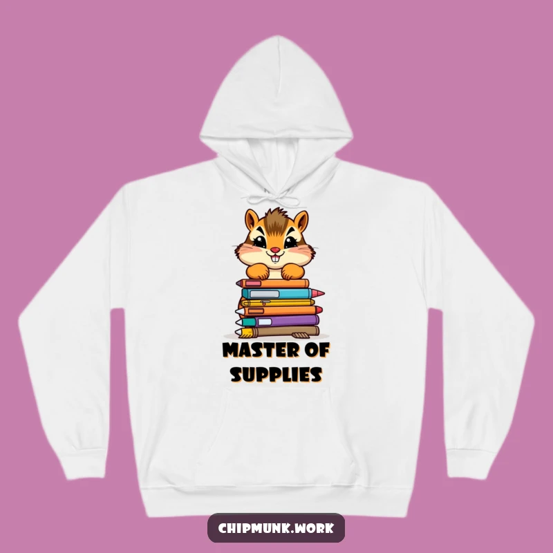 Cozy Funny Chipmunk Hoodie - Determined to Organize