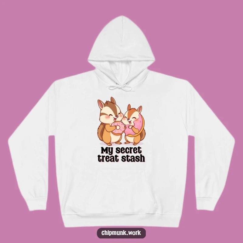 Funny Chipmunk Donut Hoodie: Cozy and Secretly Hilarious Companion Wear