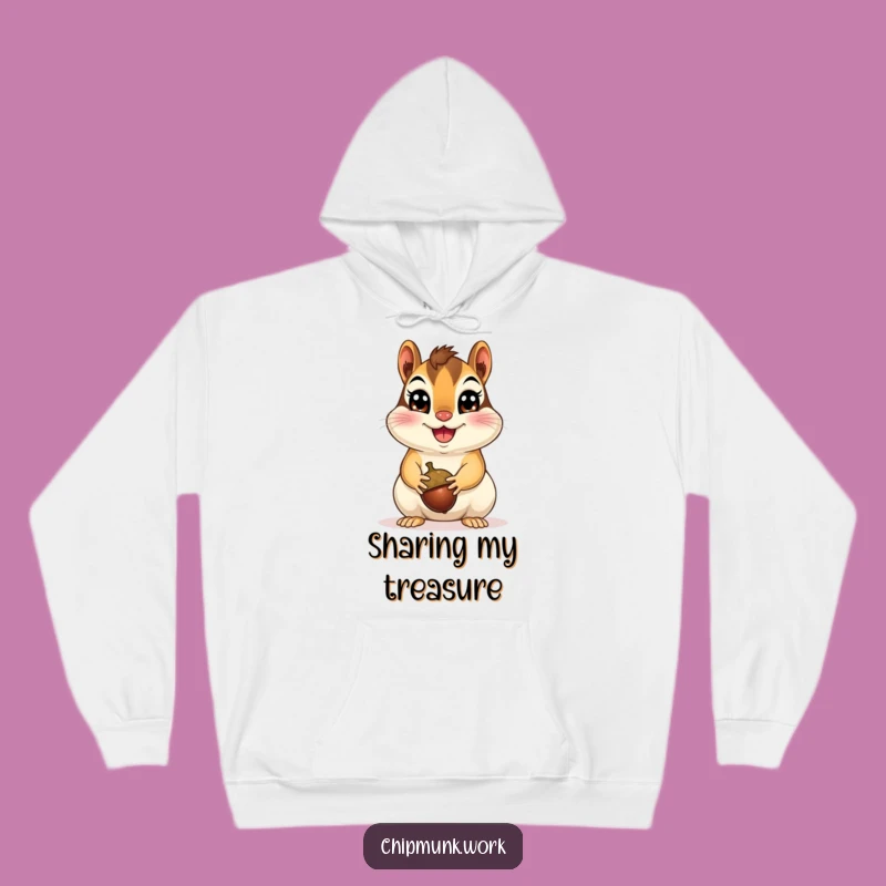 Funny Happy Chipmunk Hoodie: Cozy Rodent Cheerwear, The Ultimate Funny Gift for Cozy Days