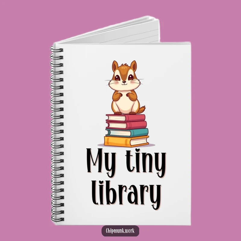 Funny Bookworm Chipmunk Notebook: Journal Your Literary Adventures Gift!