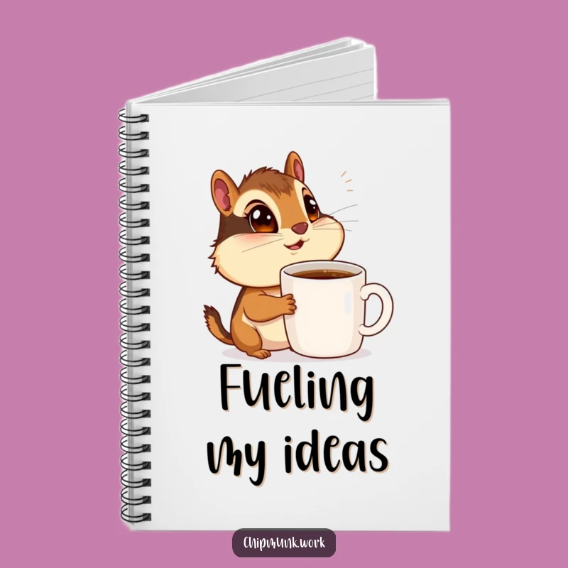 Funny Chipmunk Coffee Notebook: Wide-Eyed Admirer's Caffeine Journal