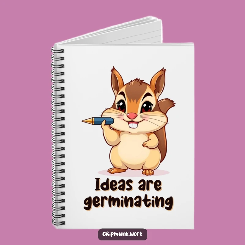 Funny Chipmunk Pen Balance Notebook - Jot Down Ideas with Hilarious Style