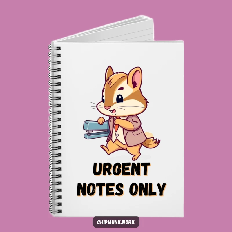 Funny Chipmunk Suit Notebook: Hilarious Tiny Agent Journal for Ambitious Notes