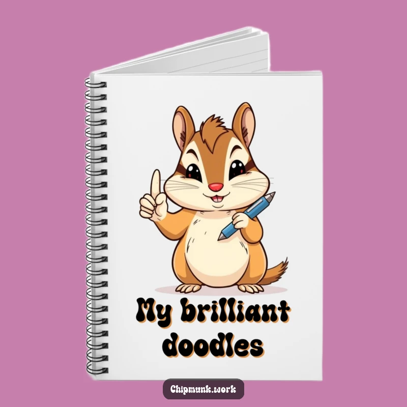 Funny Peace Sign Chipmunk Notebook: Hilarious Pages for Your Creative Ideas