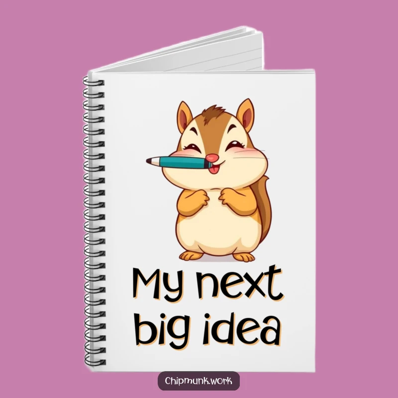 Funny Chipmunk Idea Journal - Hilarious Pen Balancing for Brainstorming