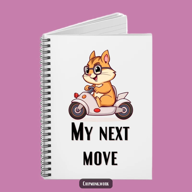 Funny Chipmunk Racer Notebook: Fuel Your Ideas with Hilarious Speed