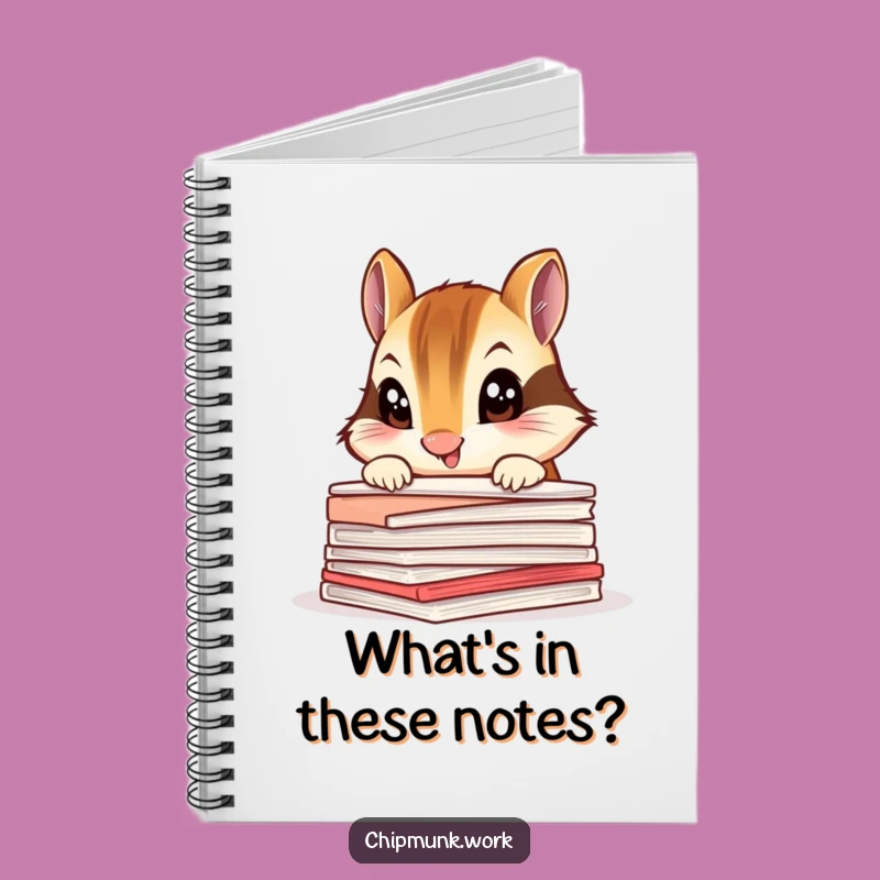 Funny Chipmunk Notebook: Curious Paper Peeker Journal, Perfect Gift