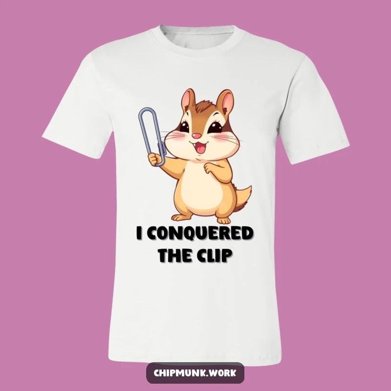 Funny Chipmunk Paperclip Champ Tee: Triumph T-Shirt, A Perfect Humorous Gift