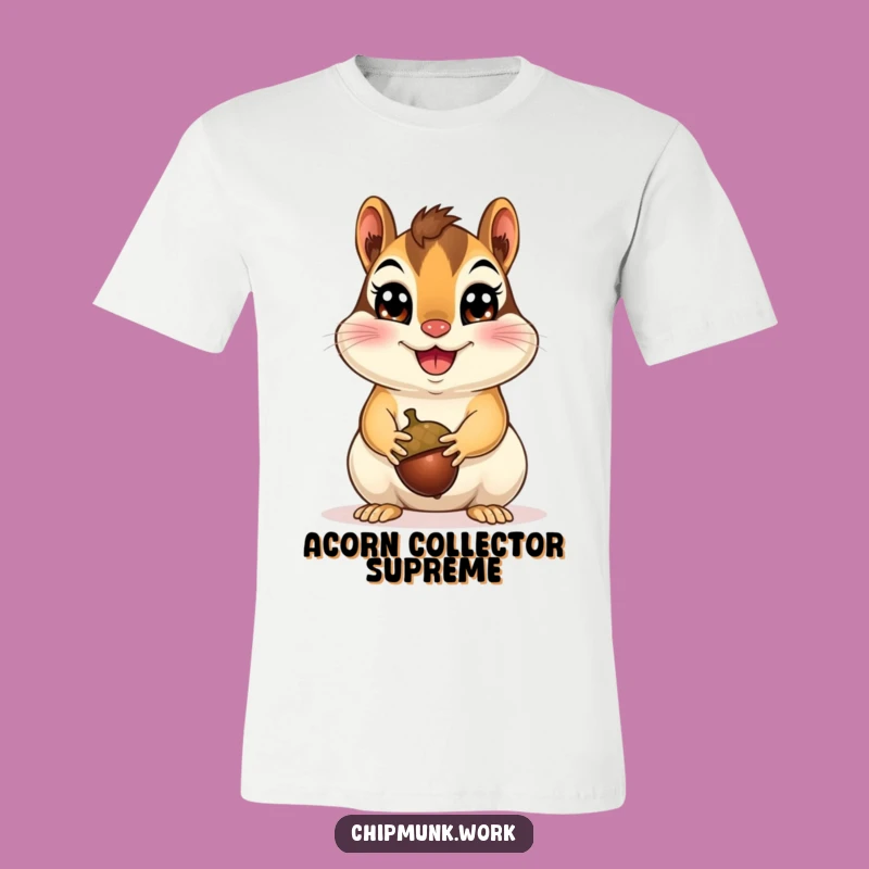 Funny Happy Chipmunk T-Shirt: Enthusiastic Rodent Tee, An Awesome Funny Gift for Outdoorsy Folks