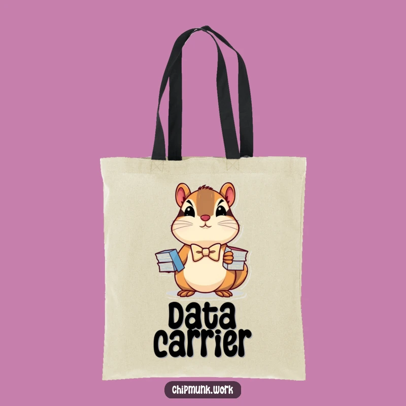 Funny Chipmunk Business Tote Bag: Carry Your Success with Humor!
