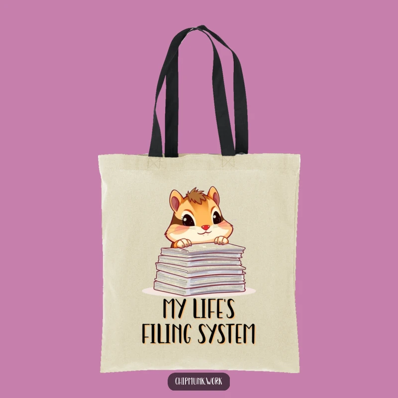 Funny Chipmunk Bag: Paperwork Navigator Humor, Stylish Funny Gift