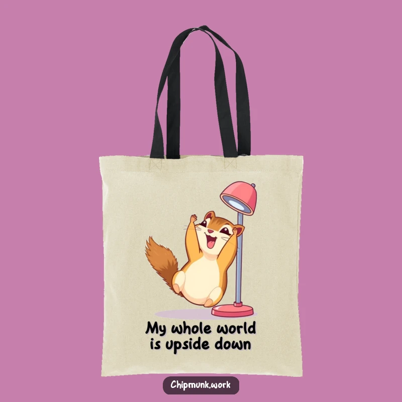 Funny Chipmunk Lamp Tote Bag - Giggle-Inducing & Hilarious Accessory